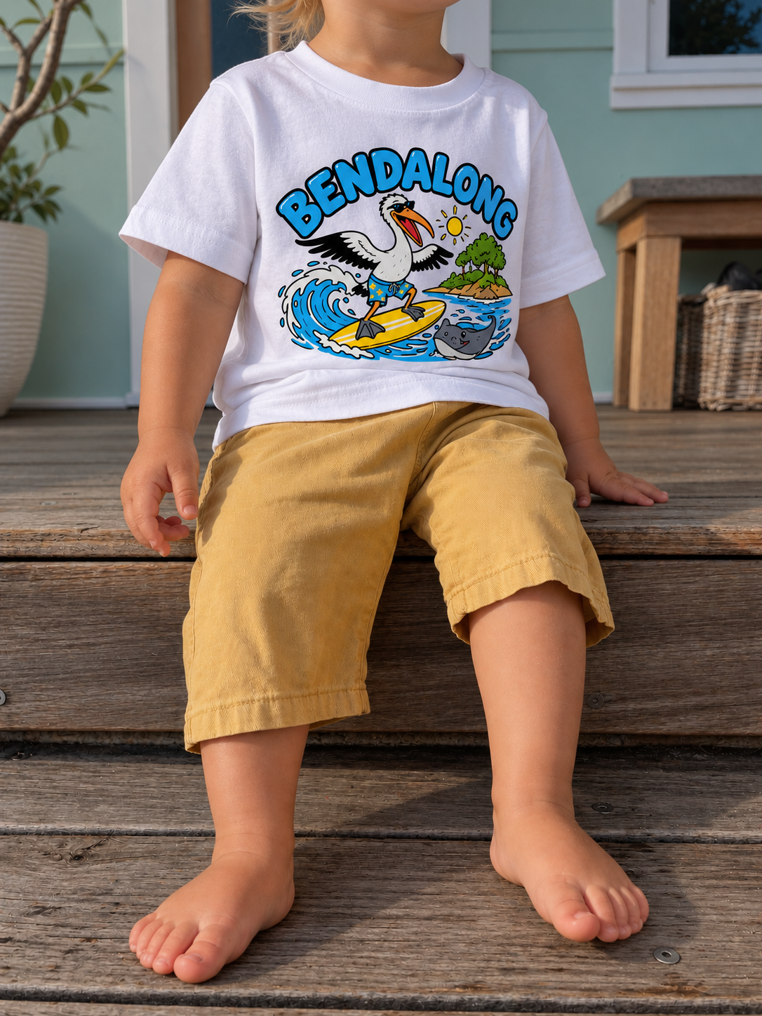 Bendalong surfing Pelican Tee